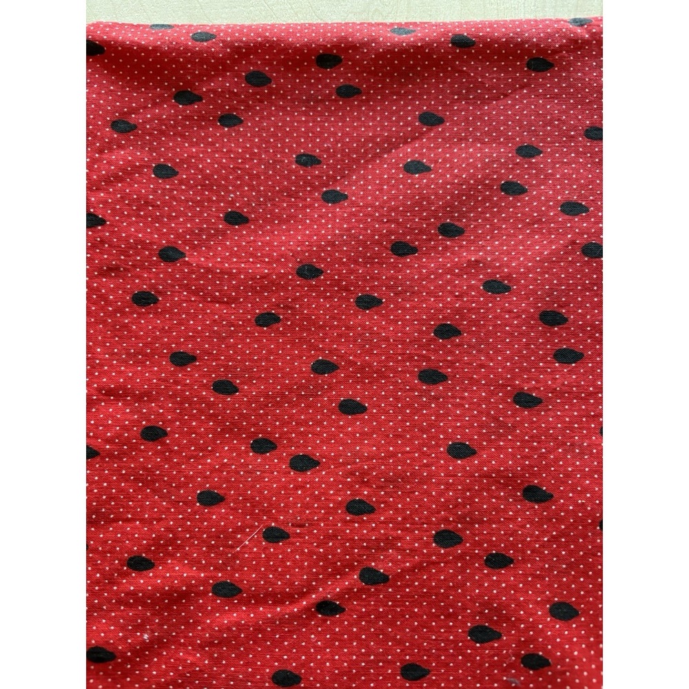 Vintage Wamsutta Fabric 3 Yds + 27" x 44" Melon Patch Watermelon Seed Red
